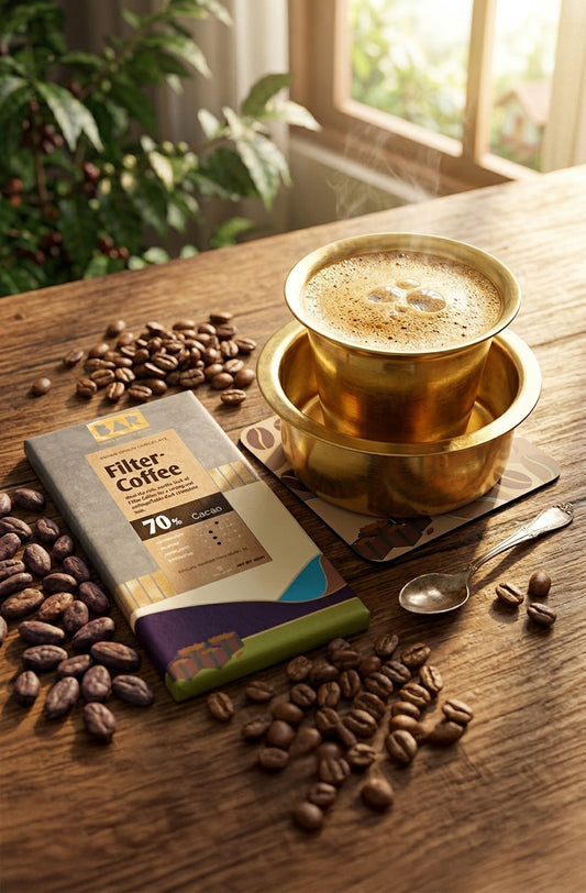BAR Filter Coffee 70% Dark Chocolate — Idukki, Kerala (80g)