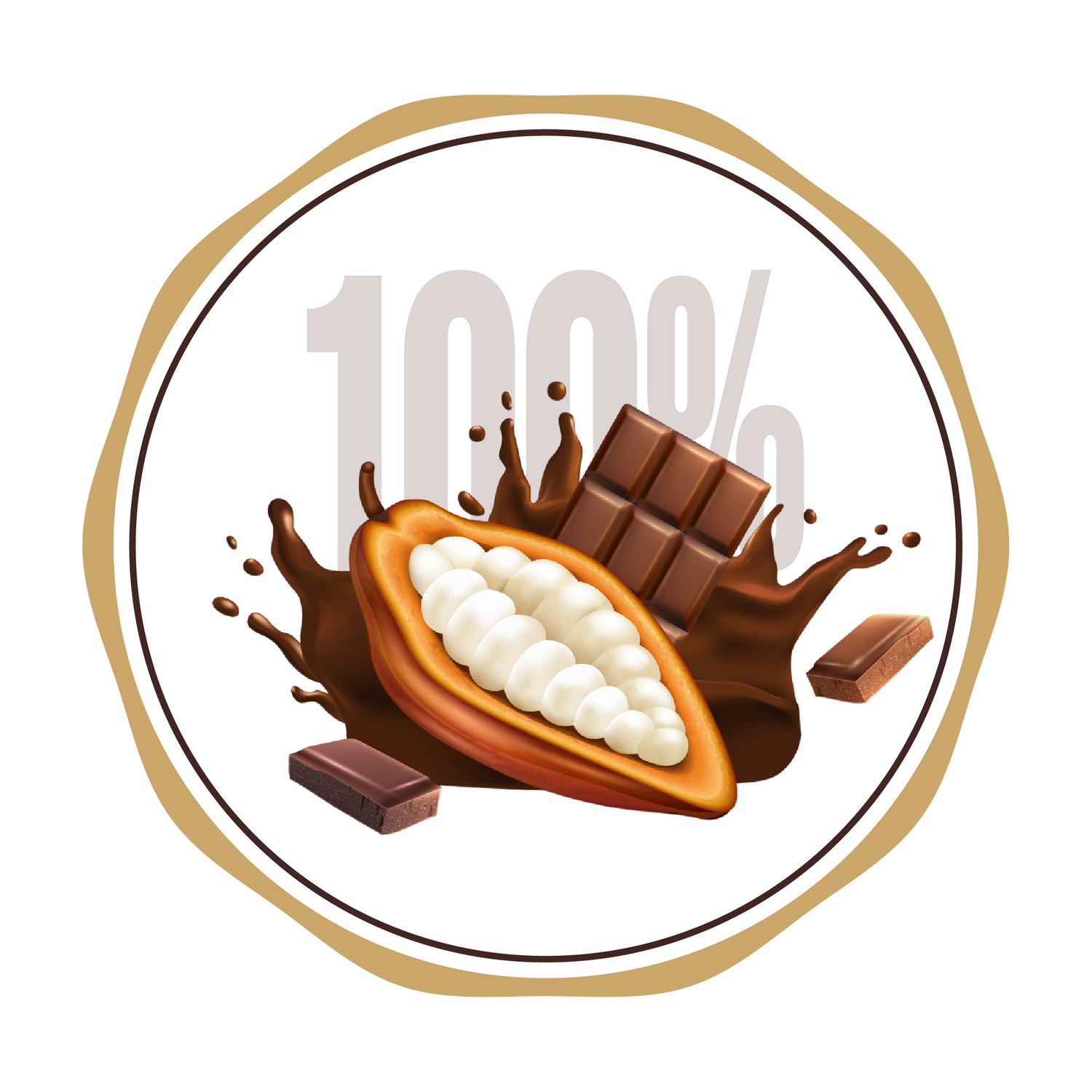 100% dark chocolate