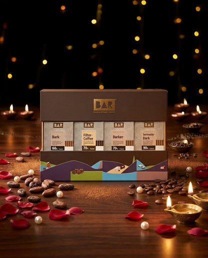 BAR Idukki Origin Chocolate Gift Box — 4 Dark Bars, Idukki Kerala (4 x 80g)