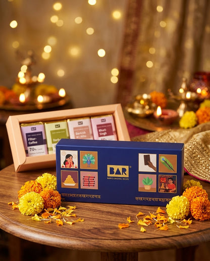 BAR Indian Origin Collection — Single-Origin Mini Bars, Idukki & Mangalore (8 x 8g Gift Box)