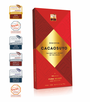 Cacaosuyo Piura Select 70% Dark Chocolate Bar — Single Origin, Piura Peru