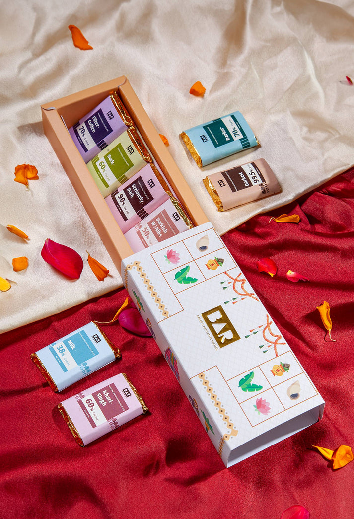 BAR Celebration Box — Complete BAR Collectives Tasting Set, Idukki & Mangalore (8 x 8g Mini Bars)