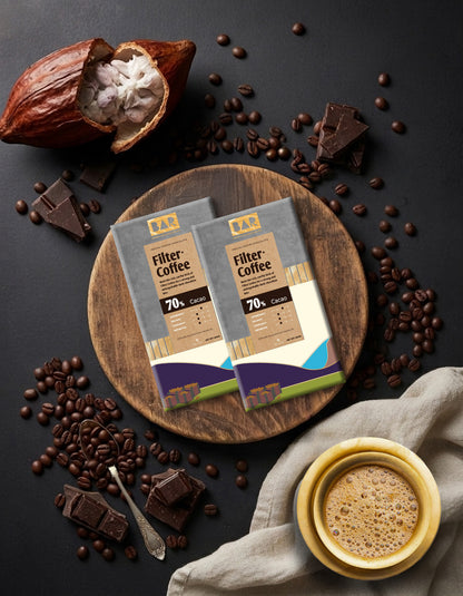 BAR Filter Coffee 70% Dark Chocolate — Idukki, Kerala (80g)