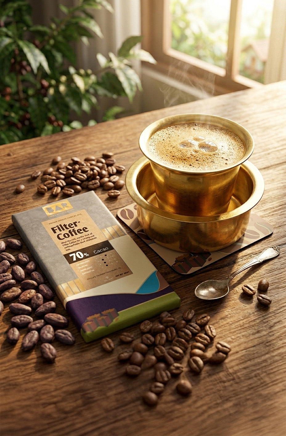 BAR Filter Coffee 70% Dark Chocolate — Idukki, Kerala (80g)
